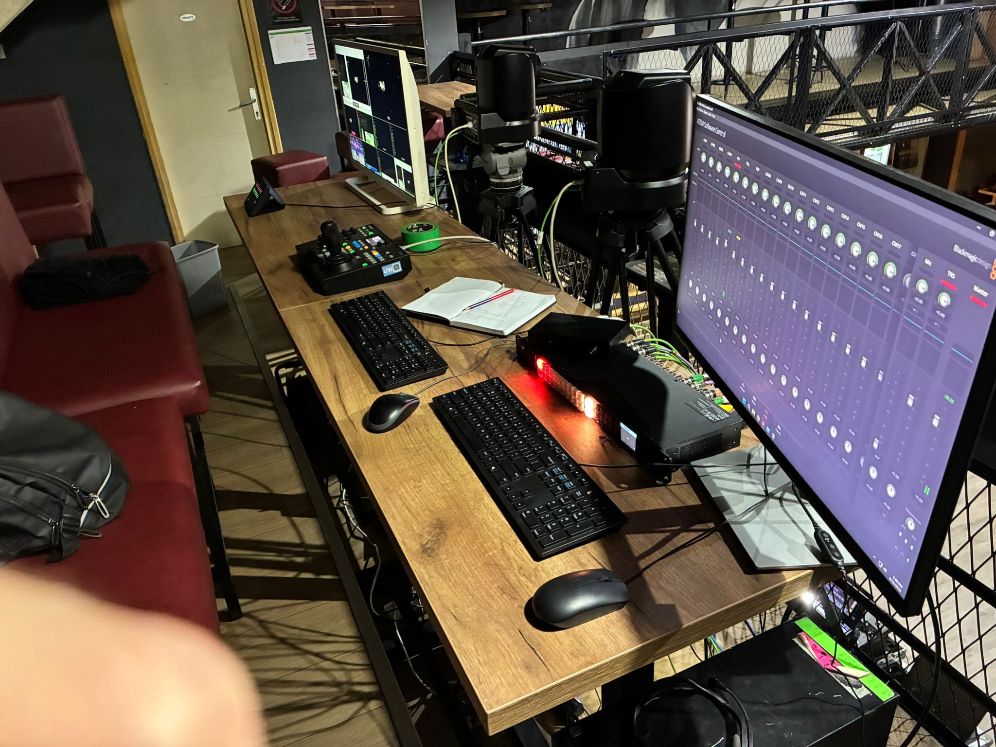 BITSTREAMS video režija sa PTZ kamerama, kontrolerom i produkcijskim monitorima